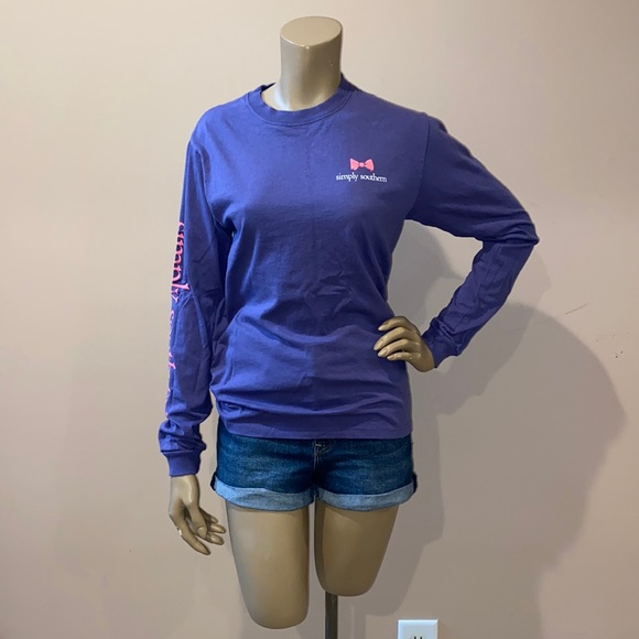 NWOT Simply Southern L/S T-shirt Size Small - Picture 2 of 4